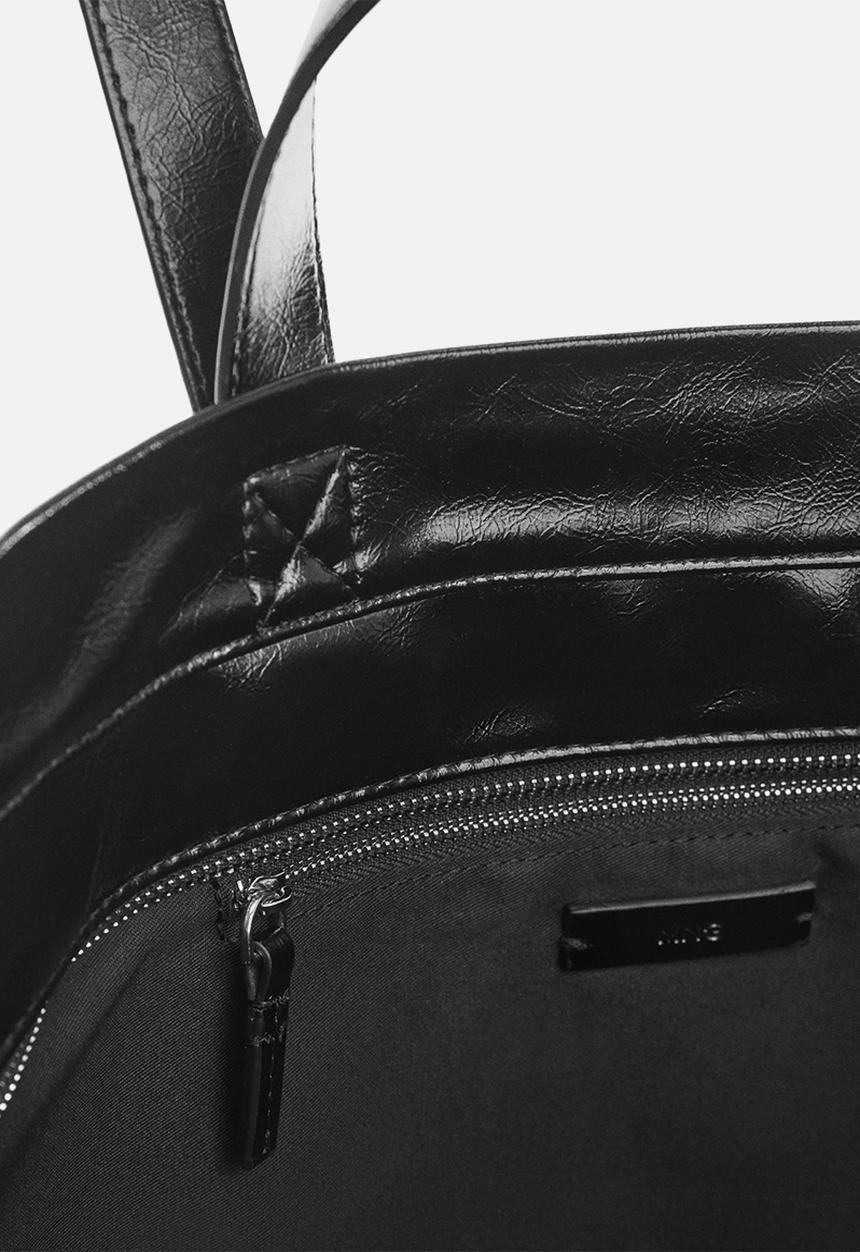 MANGO - Bag piscis - black