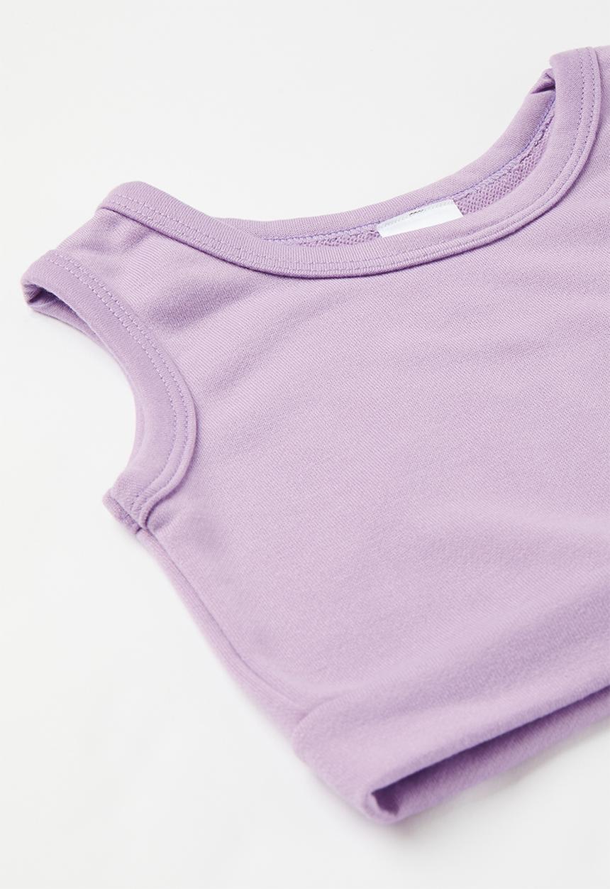 Pop Candy - Crop top & pants set - purple
