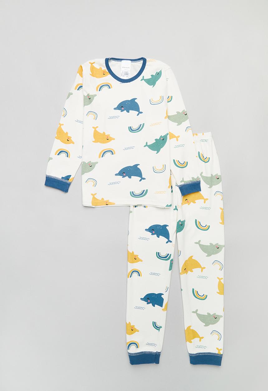 Pop Candy - Printed pj set - white