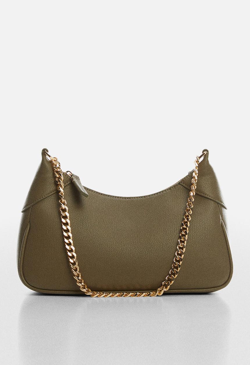 MANGO - Bag gondo - beige/khaki