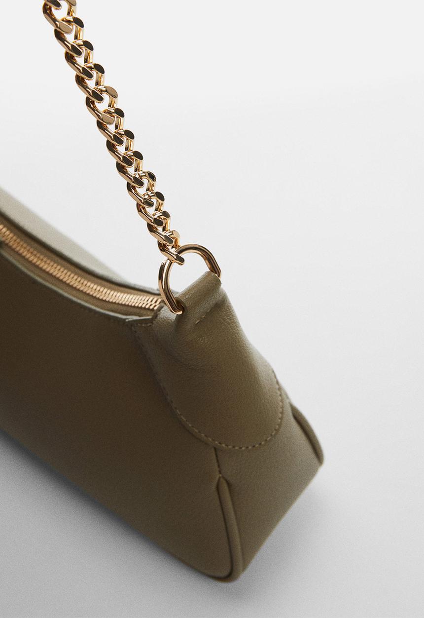 MANGO - Bag gondo - beige/khaki