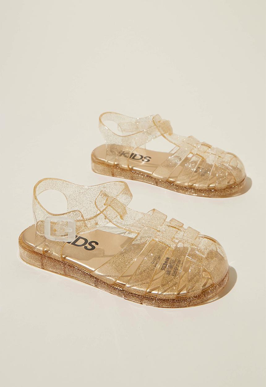 Cotton On - Elsie jelly sandal - gold glitter