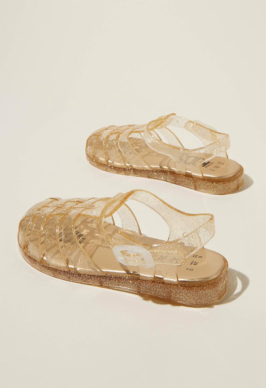 Cotton On - Elsie jelly sandal - gold glitter