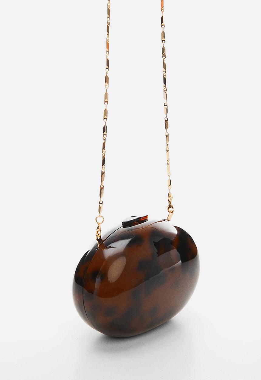 MANGO - Bag amelia - dark brown