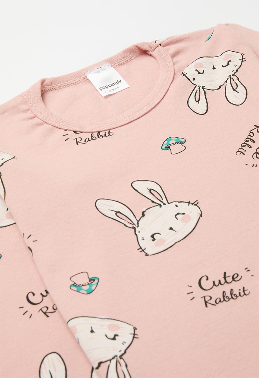 Pop Candy - Printed long sleeve pj set - pink