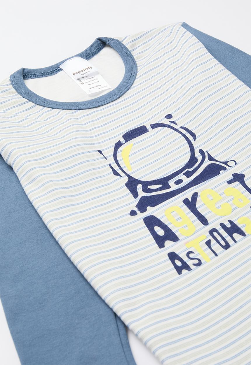 Pop Candy - Printed long sleeve pj set - blue
