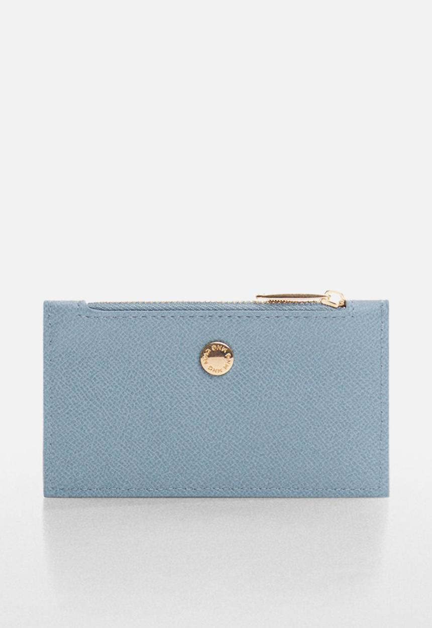 MANGO - Card holder fabra - medium blue