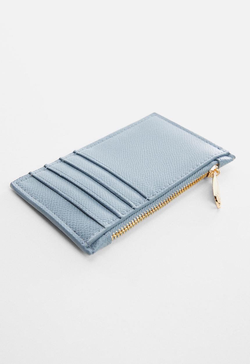 MANGO - Card holder fabra - medium blue