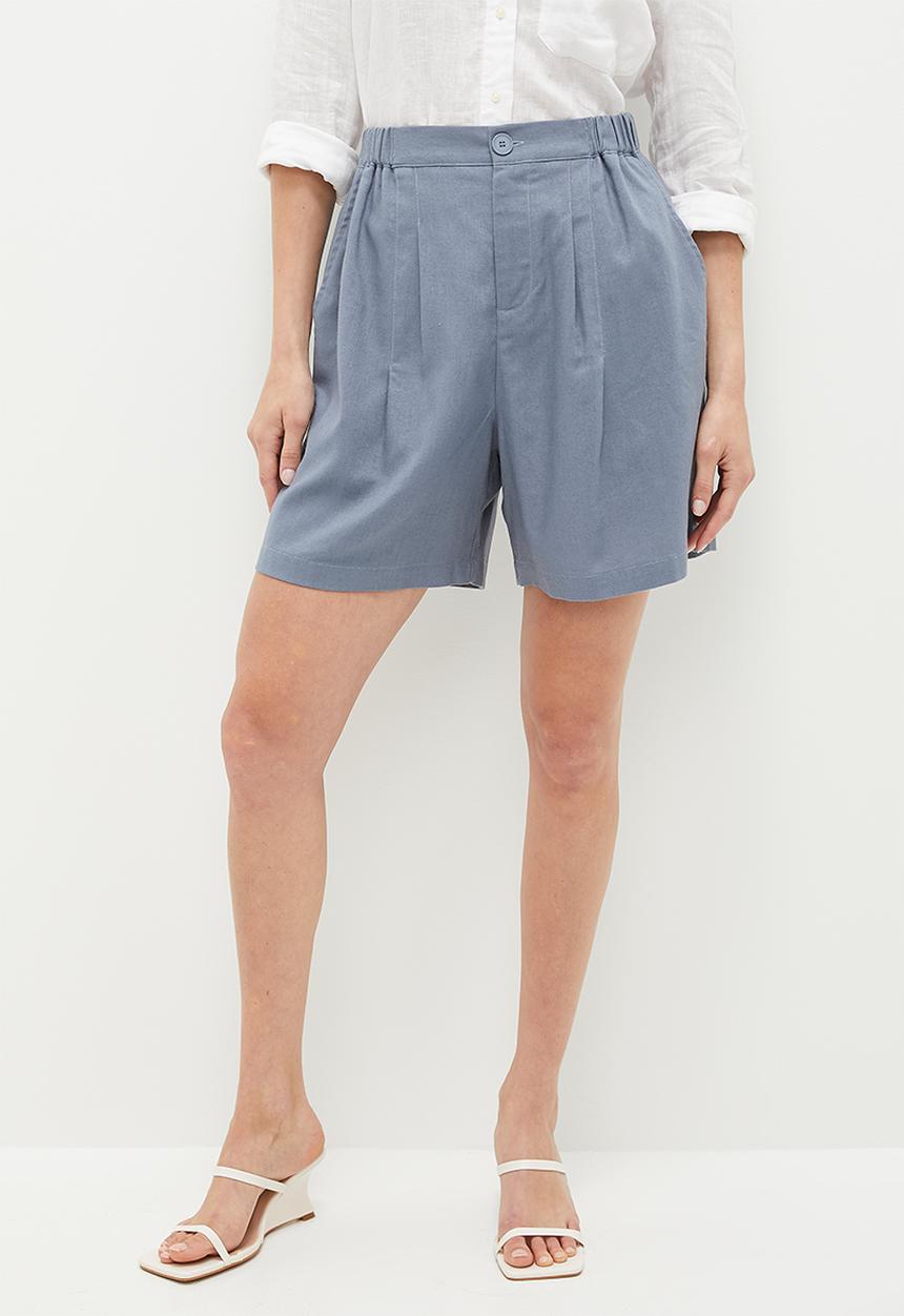 edit - Linen walk shorts - air force blue