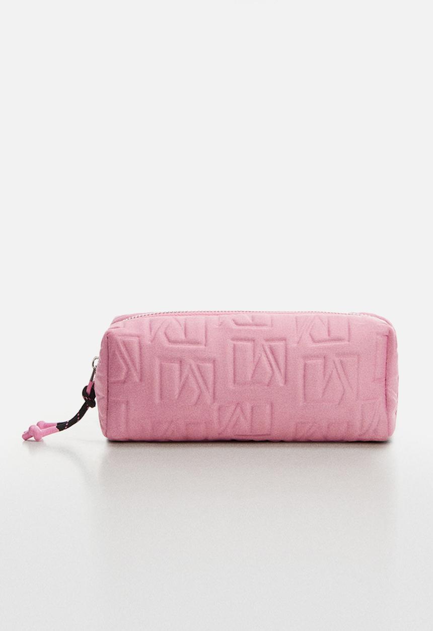 MANGO - Cosmetic bag canela - pink