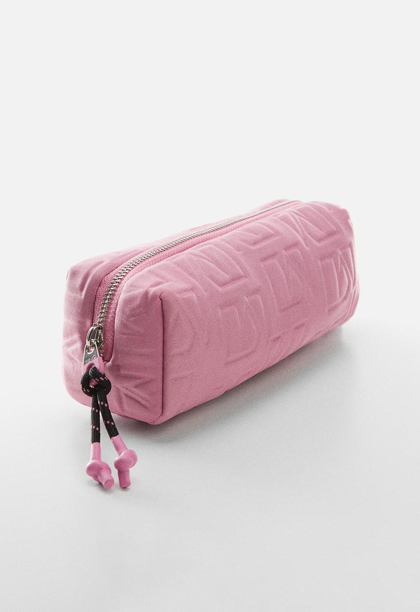 MANGO - Cosmetic bag canela - pink