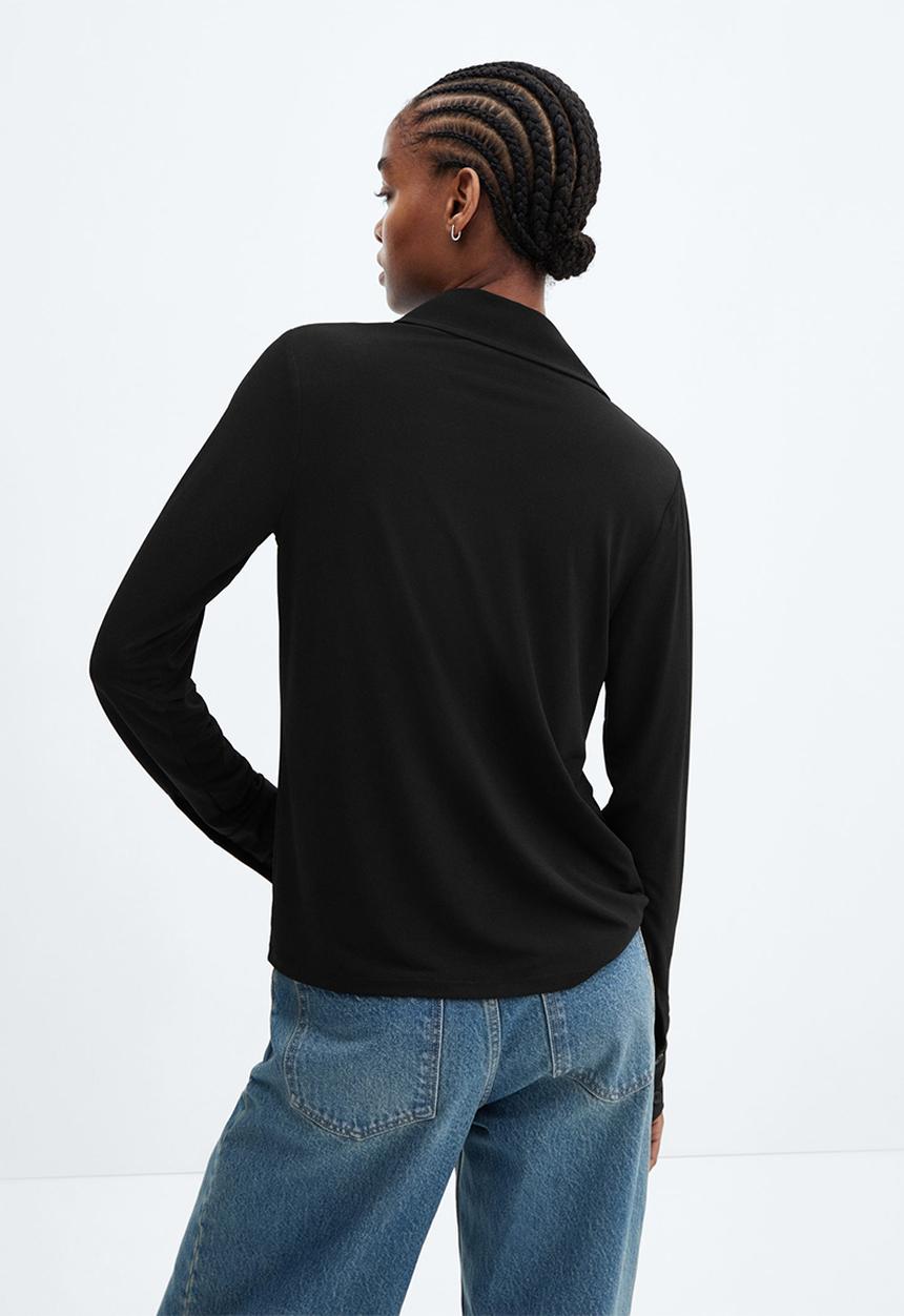 MANGO - Shirt dallas - black