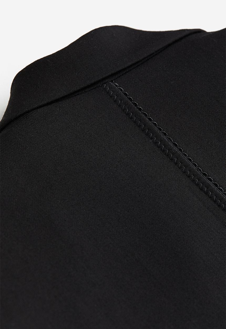 H&M - H&M STUDIO: Oversized wool-blend blazer - black