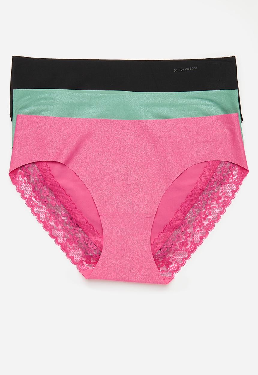 Cotton On - Party pants bikini brief 3 pack - multi 