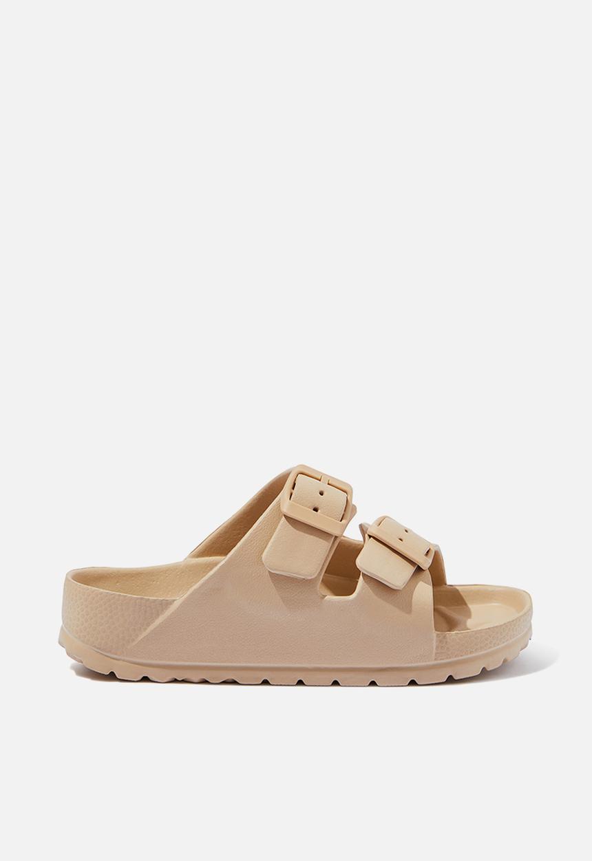 Cotton On - Twin strap slide - semolina