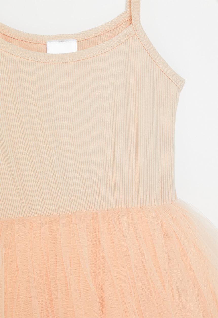 Pop Candy - Cami dress with mesh - pink