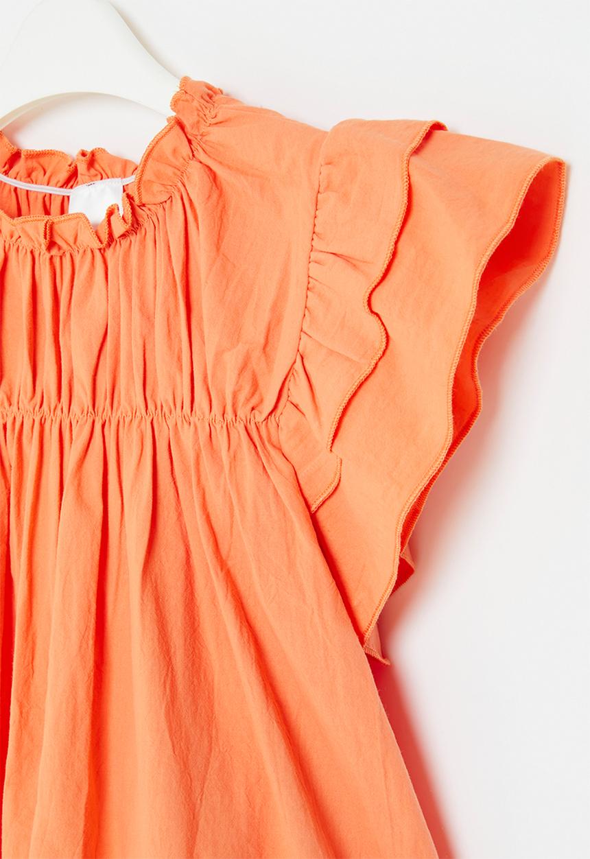 Pop Candy - Frill sleeve dress - orange