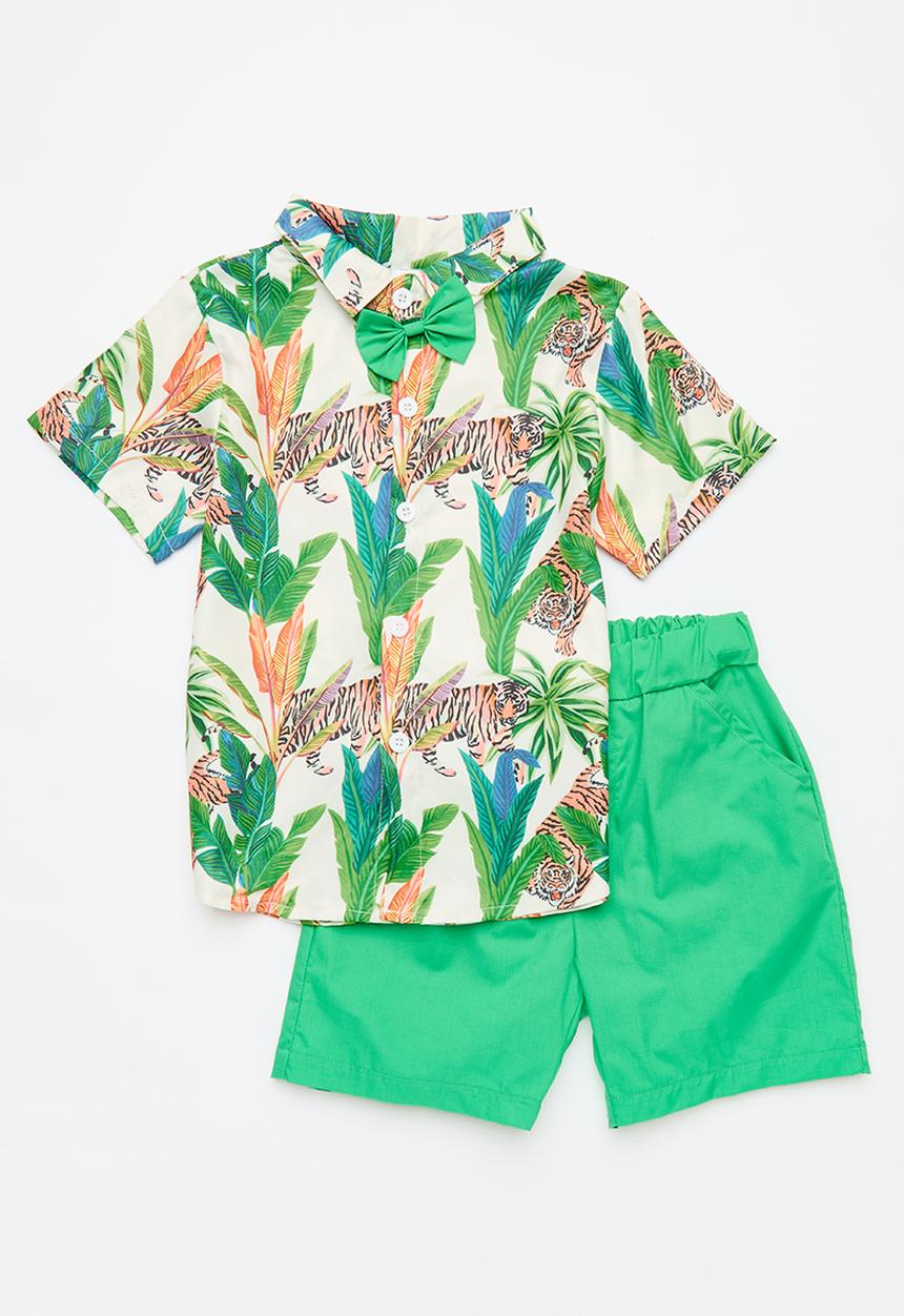 Pop Candy - Shirt and short set - green