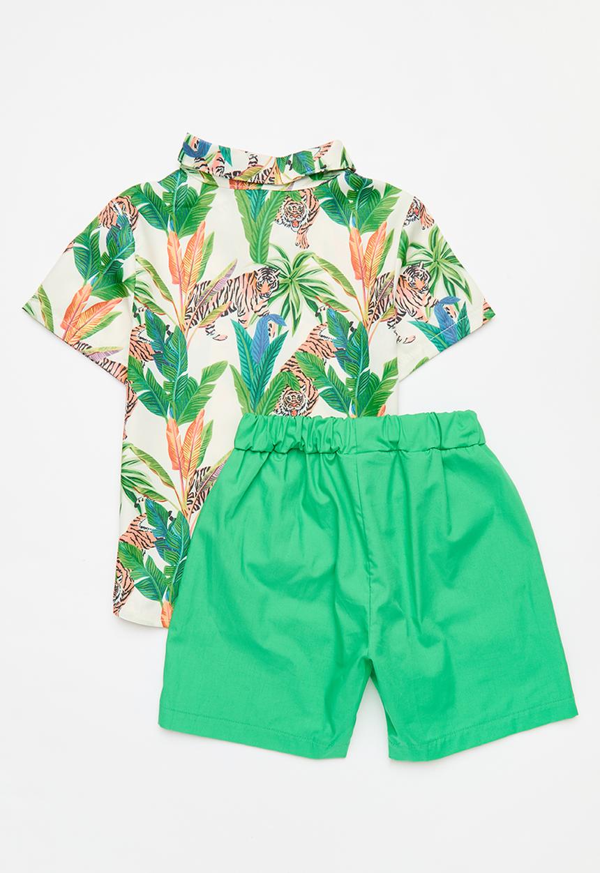 Pop Candy - Shirt and short set - green