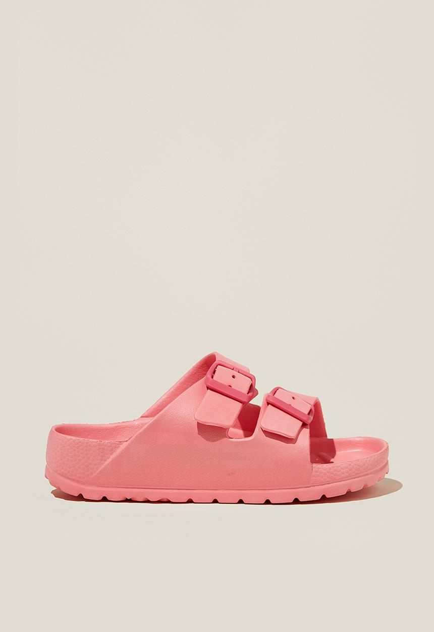 Cotton On - Twin strap slide - coral dreams/raspberry pink