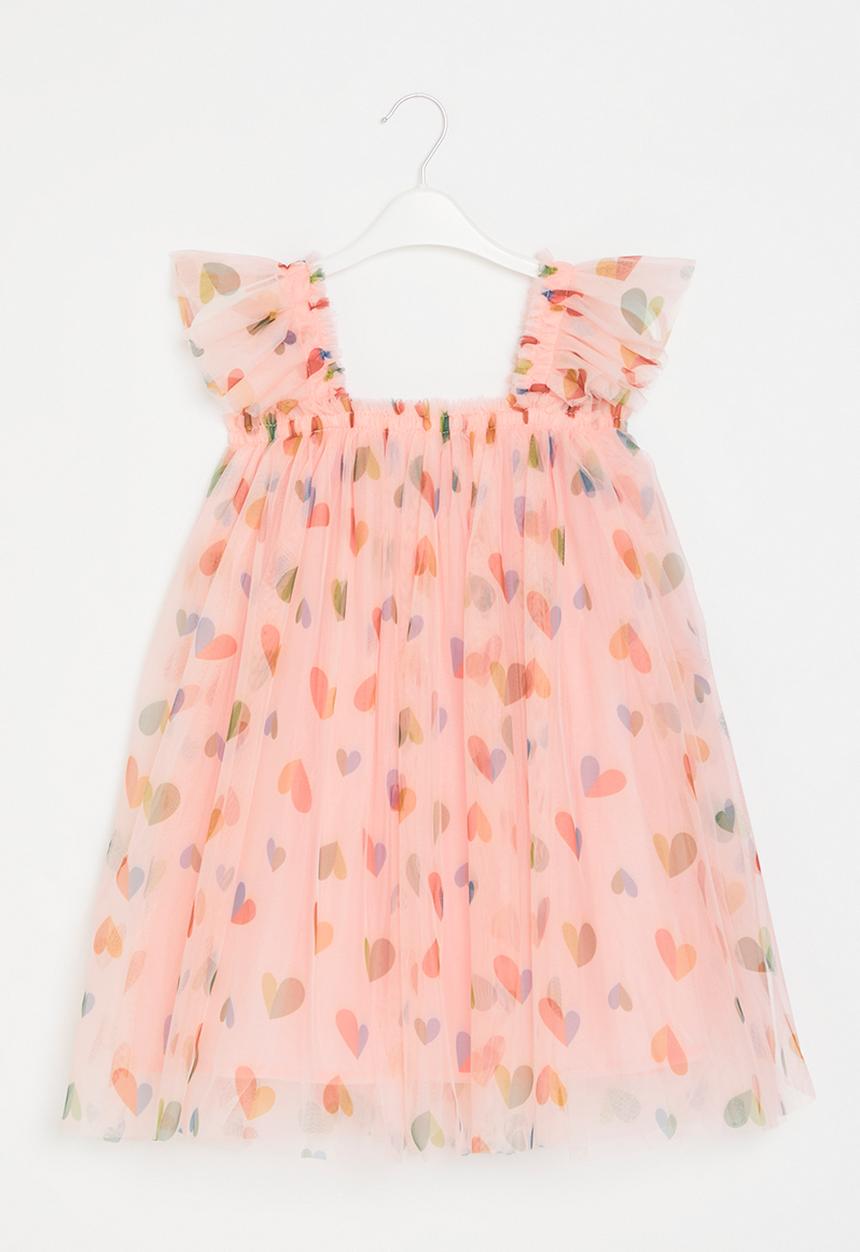 Pop Candy - Mesh dress with hearts - pink