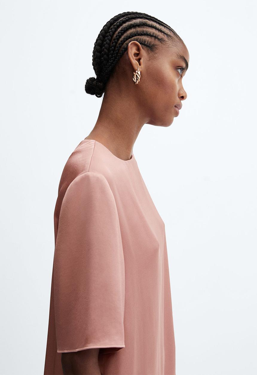 MANGO - Blouse massim - light pastel pink