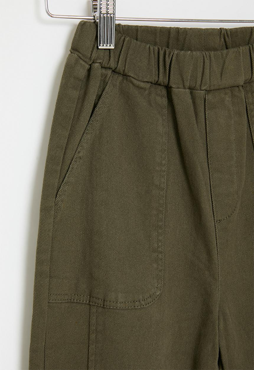 Pop Candy - Cuff pants - olive green
