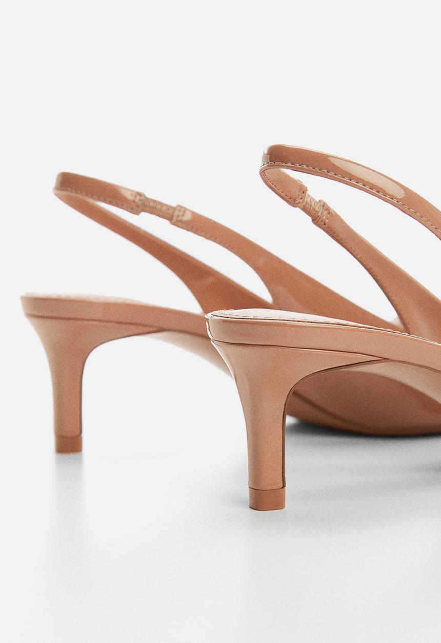 MANGO - Kitty slingback court - medium brown