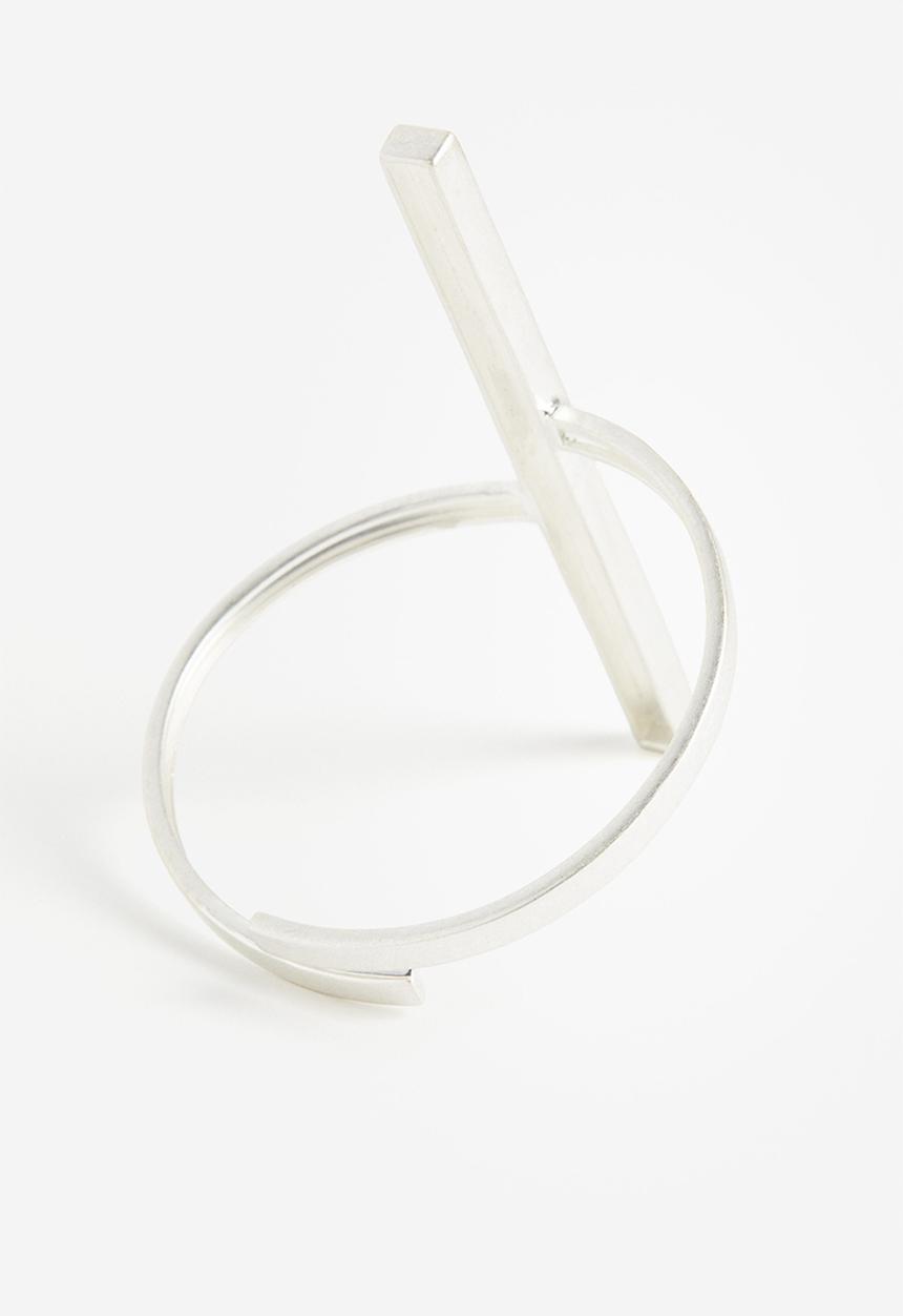 H&M - H&M Studio: Rhinestone-embellished arm cuff - silver-coloured 