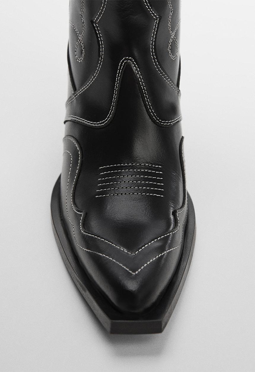 MANGO - Dolores western boot - black
