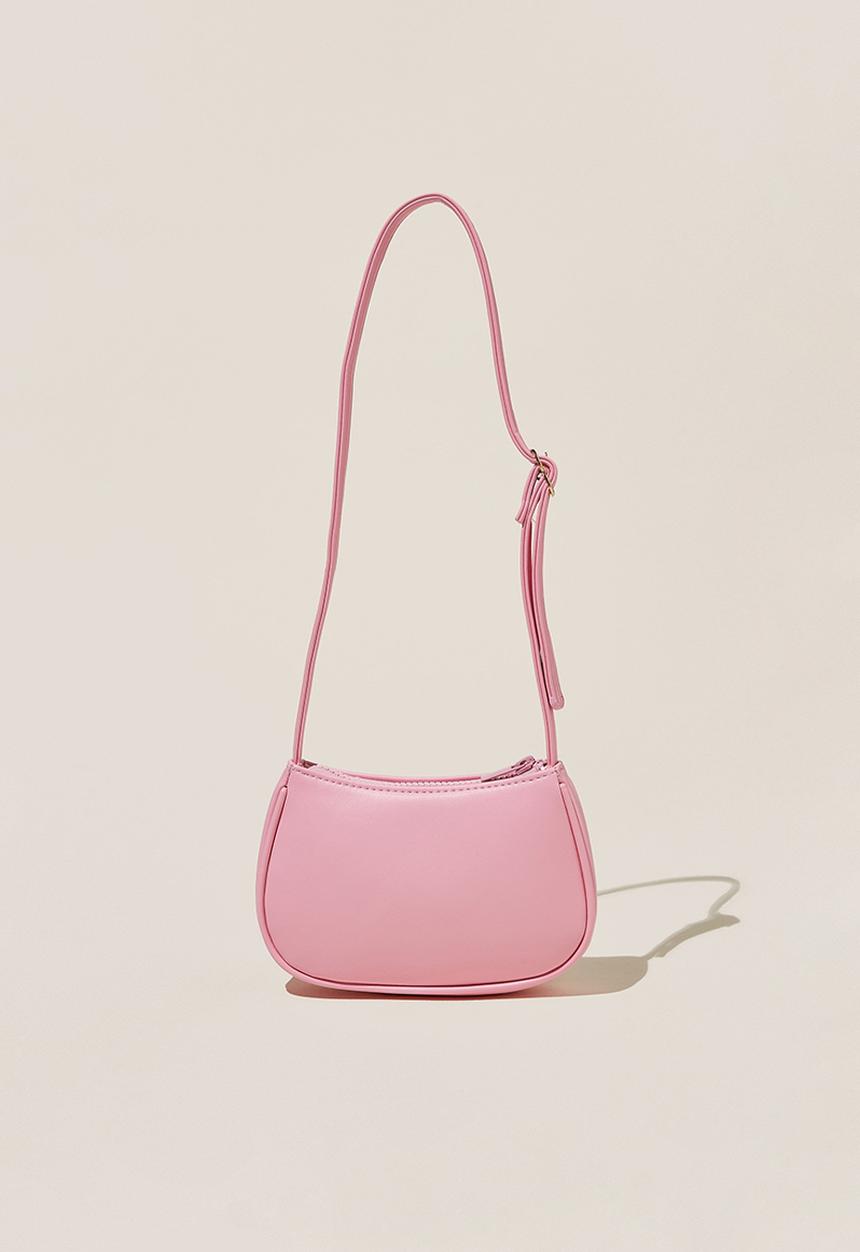 Cotton On - Sadie saddle bag - cali pink/heart