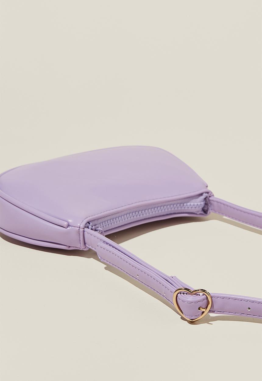 Cotton On - Sadie saddle bag - lavender dreams/heart