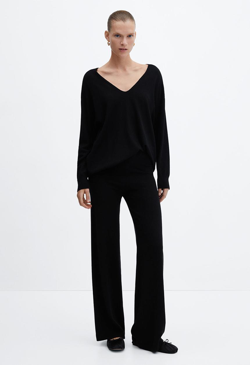 MANGO - Trousers vieira - black