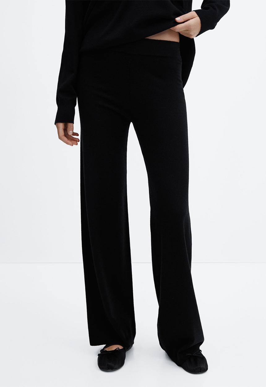 MANGO - Trousers vieira - black