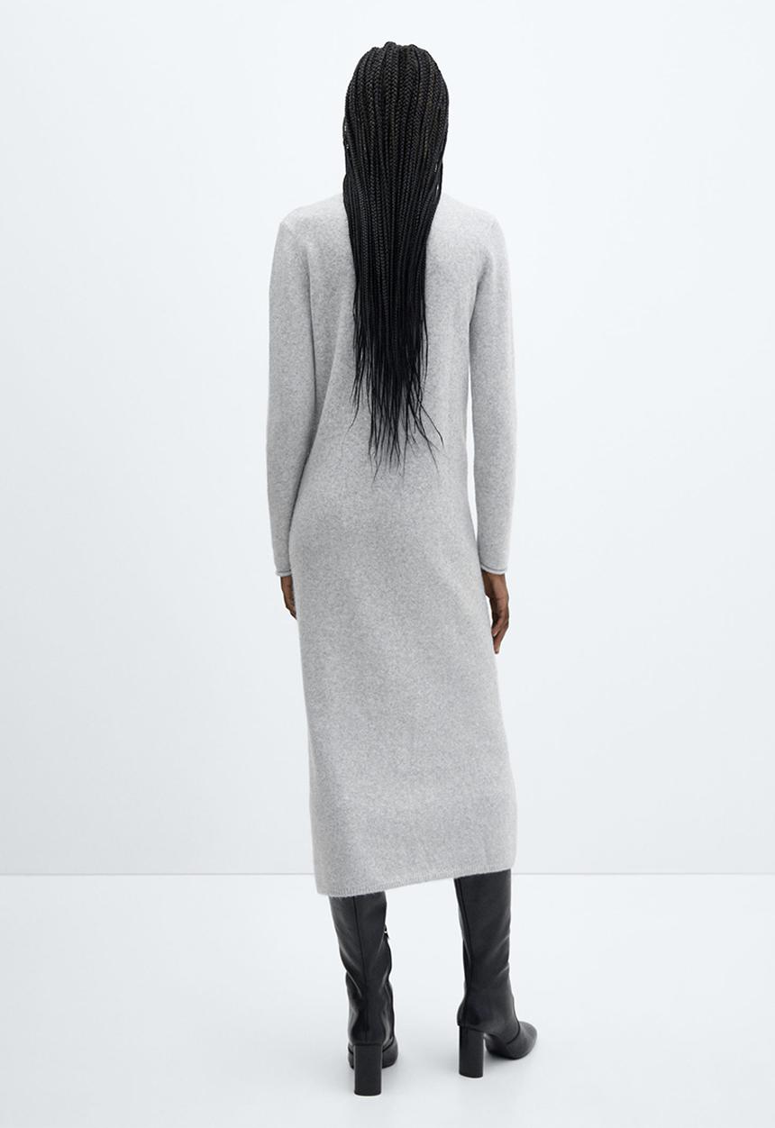 MANGO - Dress Seeds - Light Pastel Grey