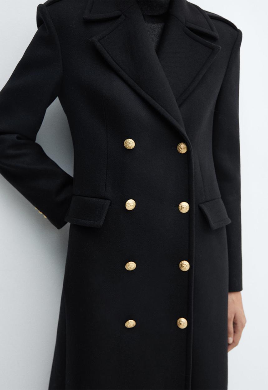 MANGO - Coat Milions - Black