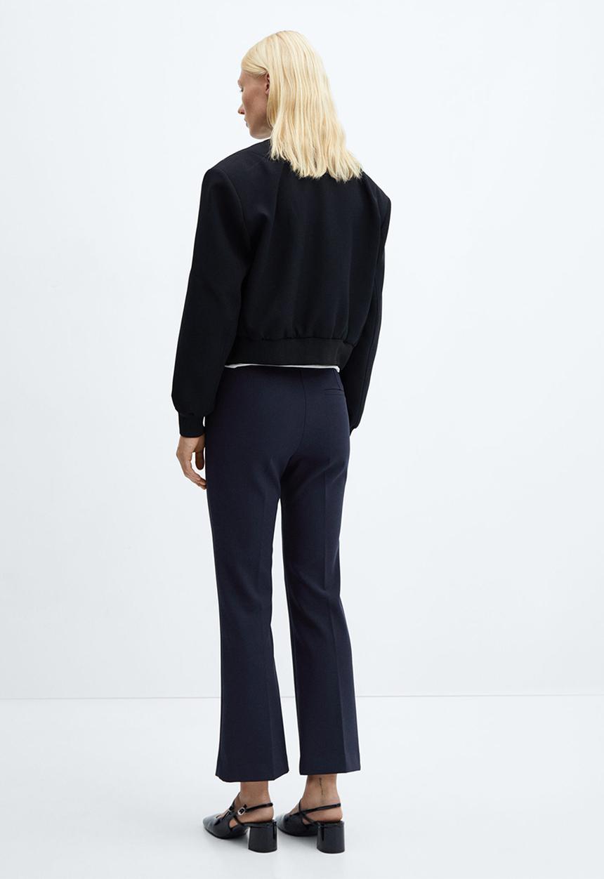 MANGO - Trousers flan - navy