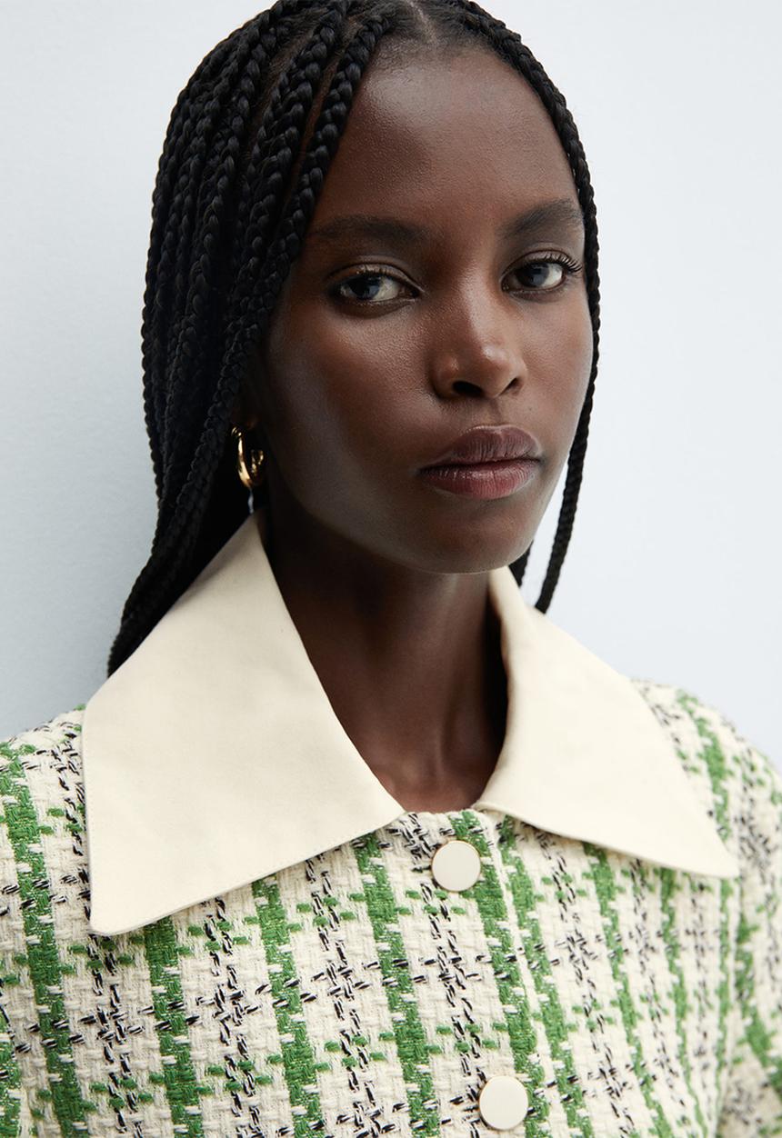 MANGO - Jacket Twiggy-H - Green