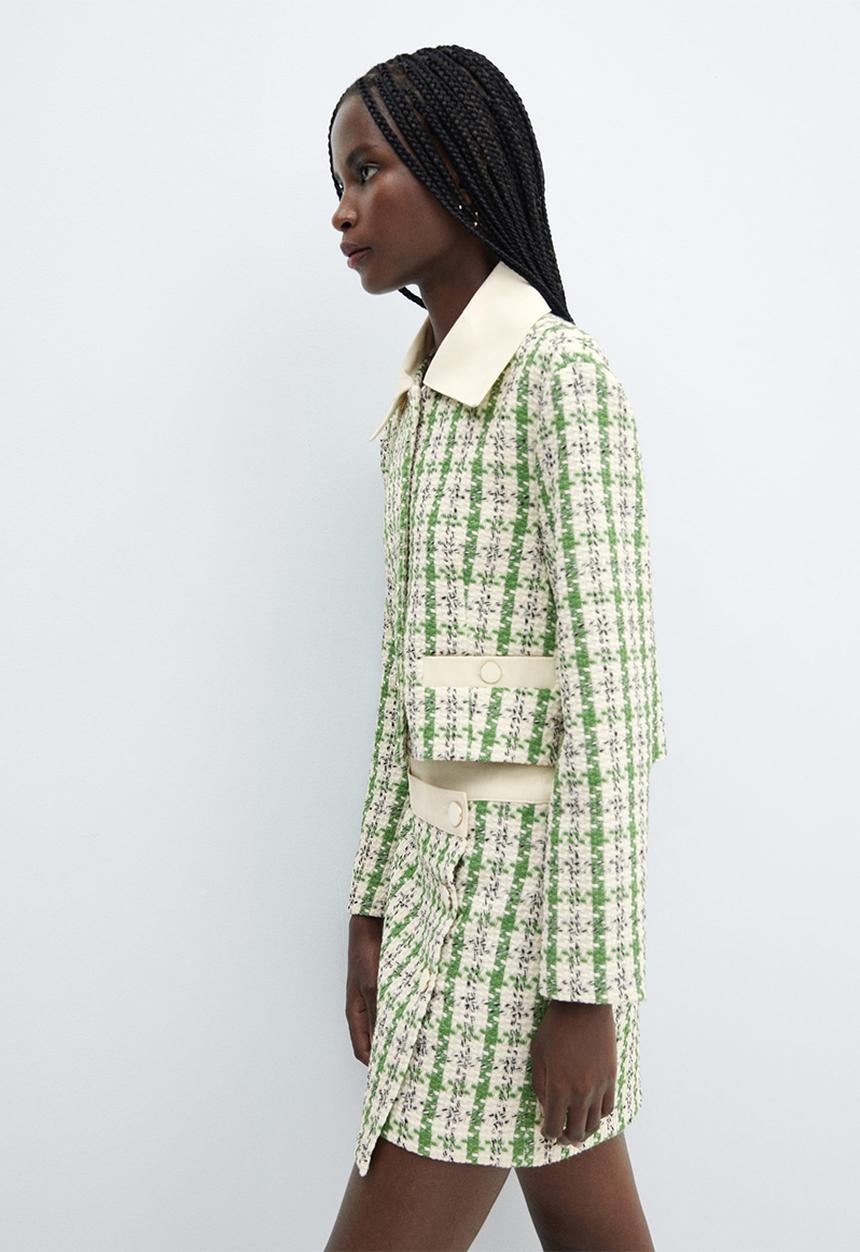 MANGO - Jacket Twiggy-H - Green
