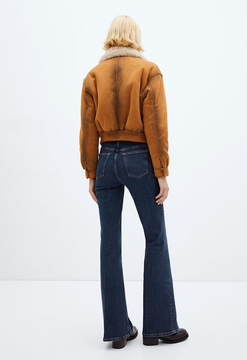 MANGO - Jacket Aviator - Mid-Beige