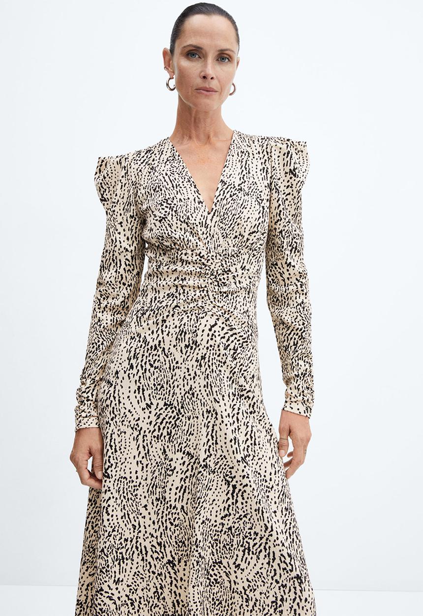 MANGO - Dress Sienno - Light Beige