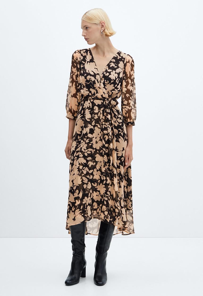 MANGO - Dress Cordoba - Light Beige