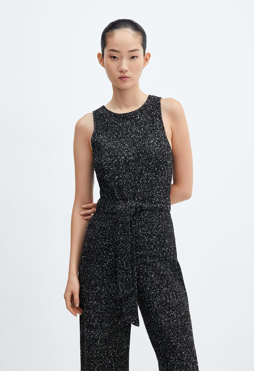 MANGO - Jumpsuit Loti2 - Black