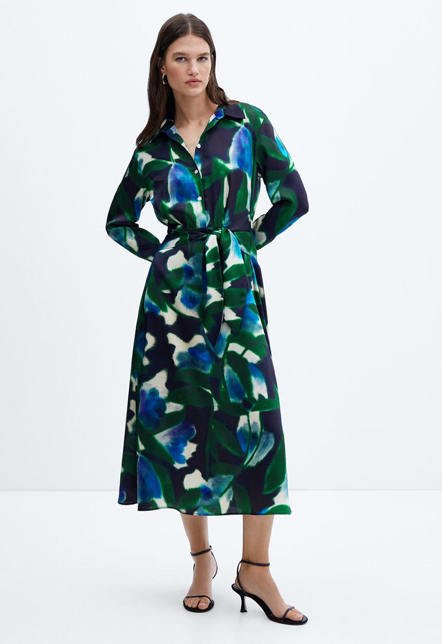 MANGO - Dress Guillem - Green