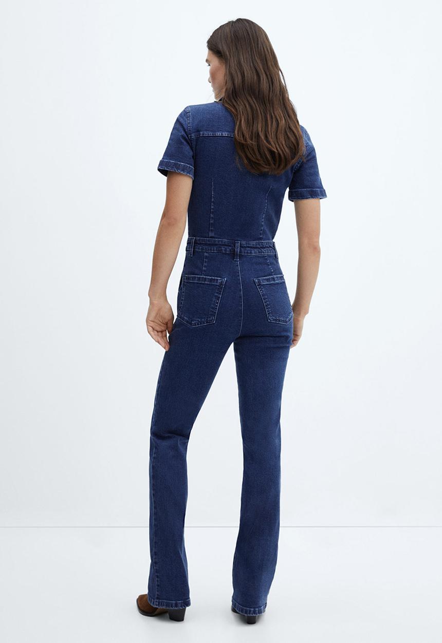 MANGO - One-Piece Suit Iggy - Open Blue