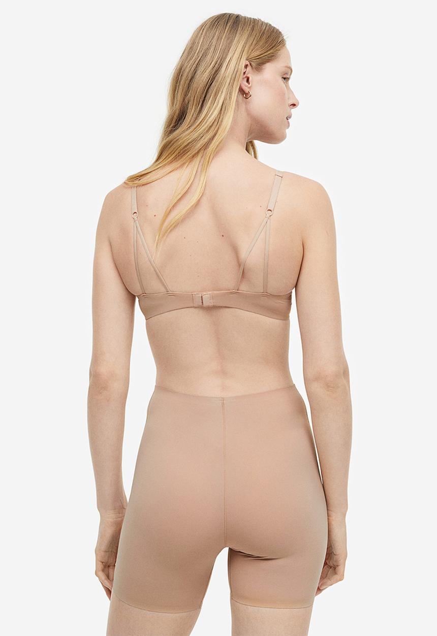 H&M - Microfibre super push-up bra - beige