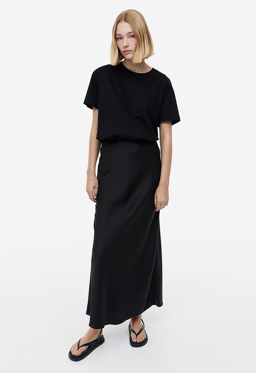 H&M - Column skirt - black