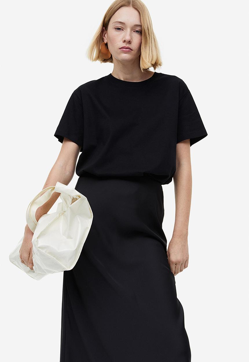 H&M - Column skirt - black