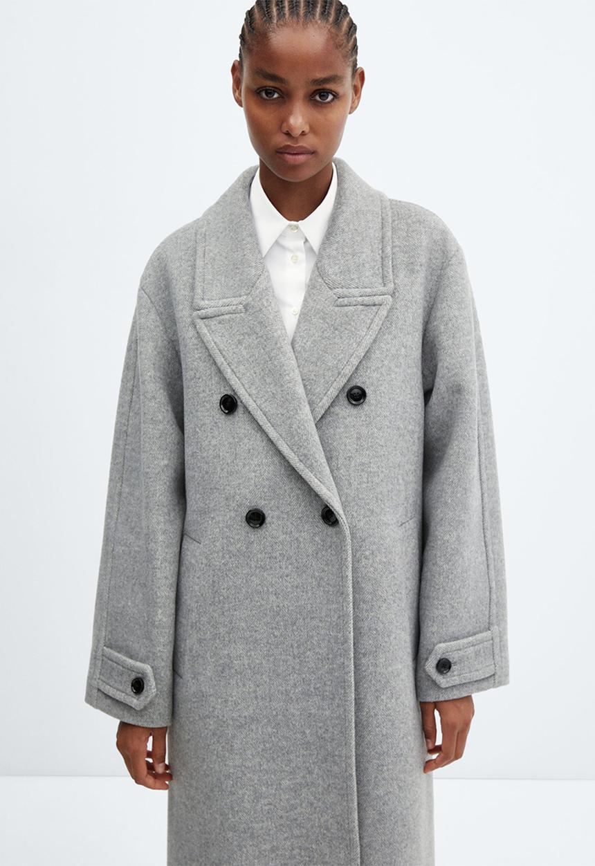 MANGO - Coat Gauguin - Gray
