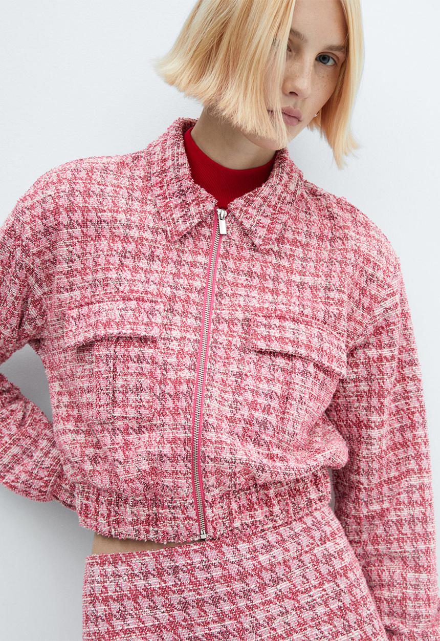 MANGO - Jacket Clara - Pink